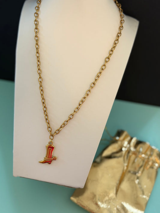 Boot Necklace